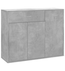 Buffet Gris béton 88x30x70 cm Aggloméré