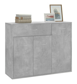 Buffet Gris béton 88x30x70 cm Aggloméré