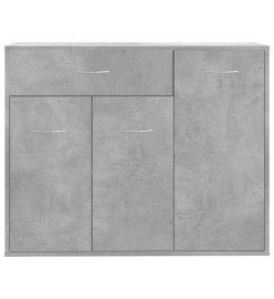 Buffet Gris béton 88x30x70 cm Aggloméré