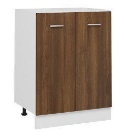 Armoire de plancher Chêne marron 60x46x81,5cm Bois d'ingénierie