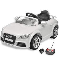 Voiture avec télécommande pour enfants Audi TT RS Blanc