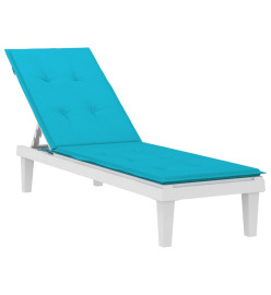 Coussin de chaise longue turquoise tissu oxford