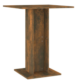 Table de bistro Chêne fumé 60x60x75 cm Bois d'ingénierie