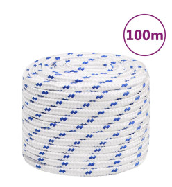 Corde de bateau Blanc 18 mm 100 m Polypropylène