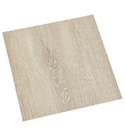 Planches de plancher autoadhésives 20 pcs PVC 1,86 m² Beige