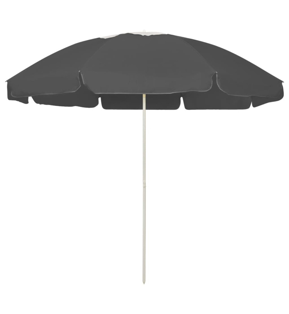 Parasol de plage Anthracite 240 cm