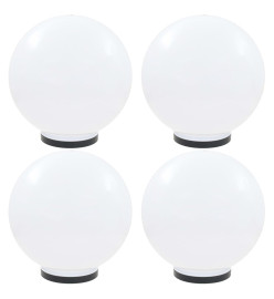 Lampes à LED sous forme de boule 4 pcs Sphérique 40 cm PMMA