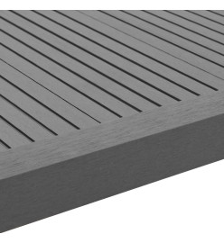 Cornière de terrasse 5 pcs WPC 170 cm Gris