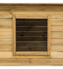 Maisonnette d'extérieur 120x120x146 cm Bois de pin