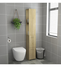 Armoire salle de bain chêne sonoma 25x26,5x170 cm