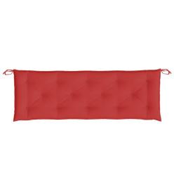 Coussin de banc de jardin rouge 150x50x7 cm tissu oxford