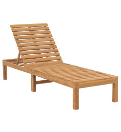 Chaise longue Bois de teck solide