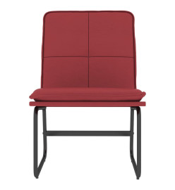 Chaise longue Rouge bordeaux 54x75x76 cm Similicuir