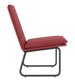 Chaise longue Rouge bordeaux 54x75x76 cm Similicuir