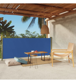 Auvent latéral rétractable de patio 117x300 cm Bleu