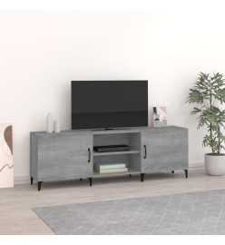 Meuble TV sonoma gris 150x30x50 cm bois d'ingénierie