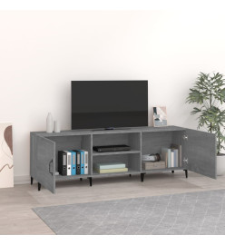 Meuble TV sonoma gris 150x30x50 cm bois d'ingénierie