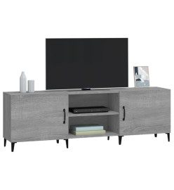 Meuble TV sonoma gris 150x30x50 cm bois d'ingénierie