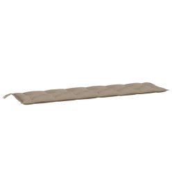 Coussin de banc de jardin taupe 200x50x7 cm tissu oxford