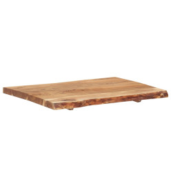 Dessus de table Bois d'acacia massif 80x(50-60)x3,8 cm