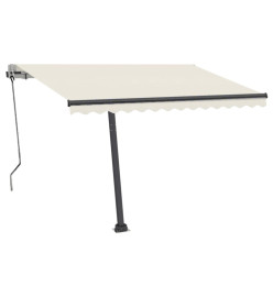 Auvent automatique sur pied 350x250 cm Crème