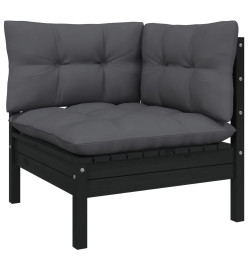Salon de jardin 6 pcs avec coussins Bois de pin massif