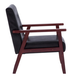 Fauteuil Noir Similicuir