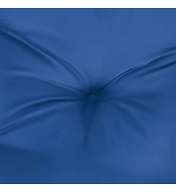 Coussin de palette bleu royal 120x80x12 cm tissu