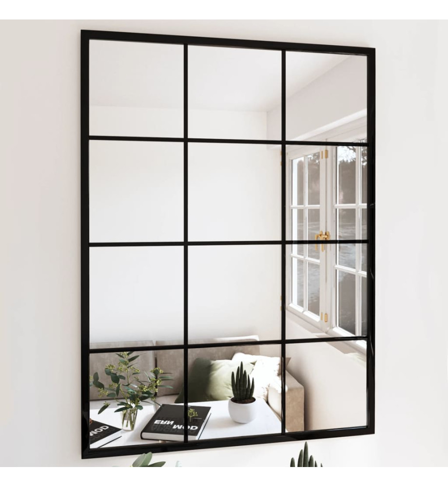Miroir mural noir 80x60 cm métal Miroir mural noir 80x60 cm métal