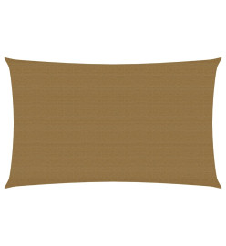 Voile d'ombrage 160 g/m² Taupe 2x4,5 m PEHD