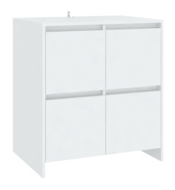 Buffets 2 pcs Blanc 70x41x75 cm Aggloméré