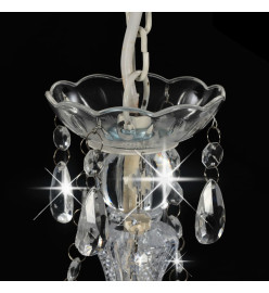 Lustre avec perles Blanc Rond 3 x E14