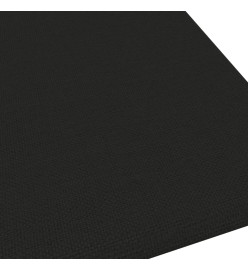 Panneaux muraux 12 pcs Noir 30x30 cm Tissu 1,08 m²