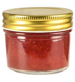 Pots à confiture avec couvercle doré 96 pcs Verre 110 ml