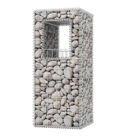 Jardinière/Poteau de panier gabion 2 pcs Acier 50x50x120 cm