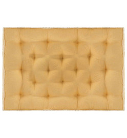 Coussin de canapé palette Jaune 120x80x10 cm