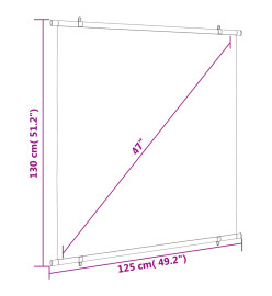 Écran de projection 47" 1:1