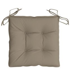 Coussins de chaise 2 pcs taupe 50x50x7 cm tissu oxford