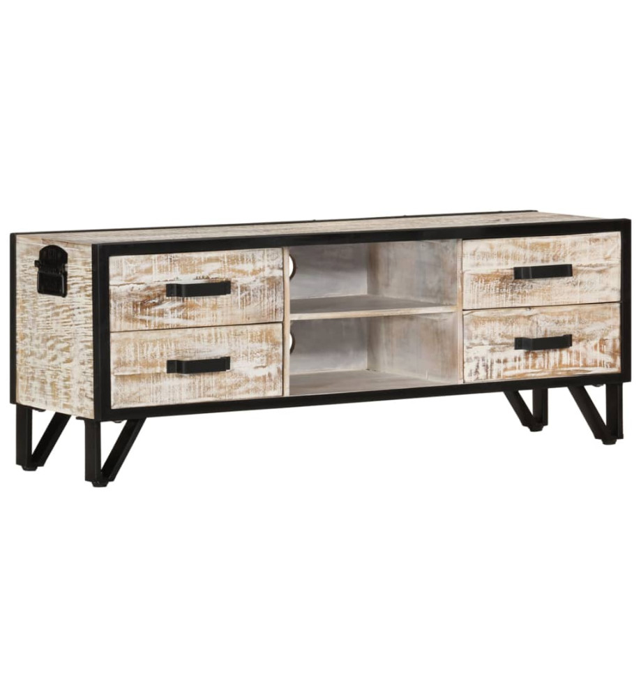 Meuble TV 110x30x41 cm Bois d'acacia massif