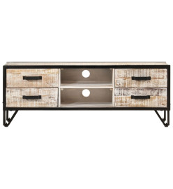 Meuble TV 110x30x41 cm Bois d'acacia massif