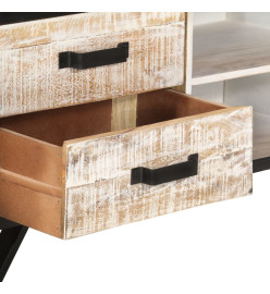 Meuble TV 110x30x41 cm Bois d'acacia massif