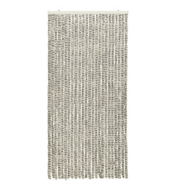 Moustiquaire Gris clair et gris foncé 100x220 cm Chenille