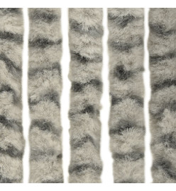 Moustiquaire Gris clair et gris foncé 100x220 cm Chenille