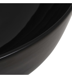 Lavabo rond Céramique Noir 41,5 x 13,5 cm