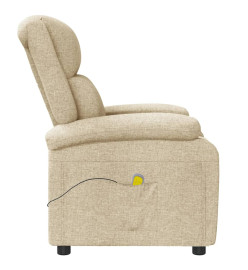 Fauteuil de massage Crème Tissu