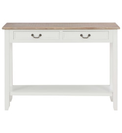 Table console Blanc 110x35x80 cm Bois