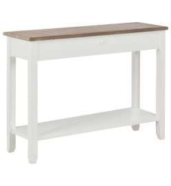 Table console Blanc 110x35x80 cm Bois