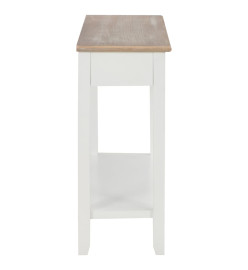 Table console Blanc 110x35x80 cm Bois