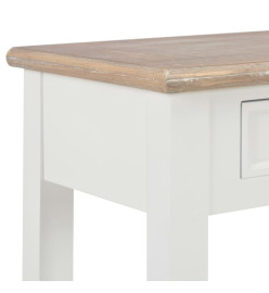 Table console Blanc 110x35x80 cm Bois