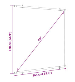 Écran de projection 63" 1:1